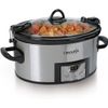 6 Quart Cook & Carry Programmable Slow Cooker with Digital Timer, Stainless Stee