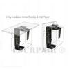 Adjustable Wall or Under Desk CPU PC Computer Case Tower Swivel Mount Holder NEW