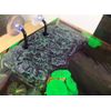 Turtle Platform, Floating Turtle Pier Rectangular Terrapin Dock PU Foam Aquarium Float Decoration Bask Terrace Climb Brazilian Tortoise (Small-20cm)