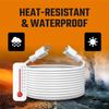 Extension Power Cord Heavy Duty Outdoor Cable Electrical Wire Single Outlet