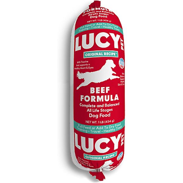 Lucy Pet Beef Formula Dog Food Rolls