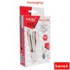 KANEX 555 Stapler for School Office Use - 20 Sheets Stapling + 1000 Staples (Cream Body)