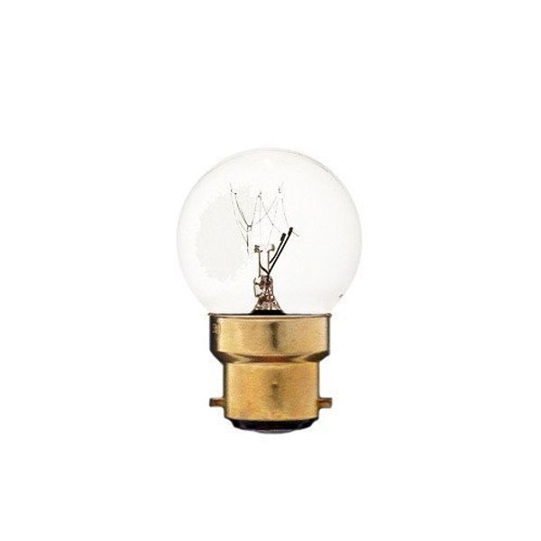 Asahiko G40B22D 40W Ball Lamp, Overseas Base, Clear