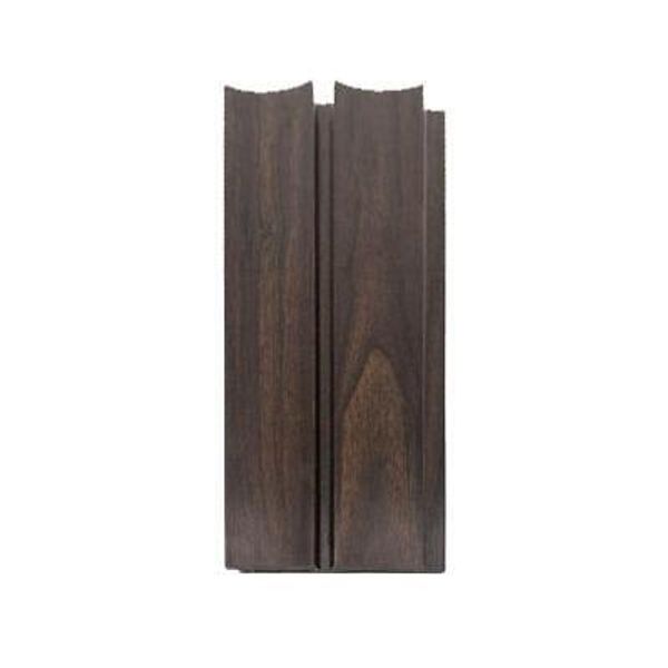 Ejoy Vinyl Wall Siding Panel 94.5" x 4.8" in Dark Walnut Brown Color (Set-of-6)