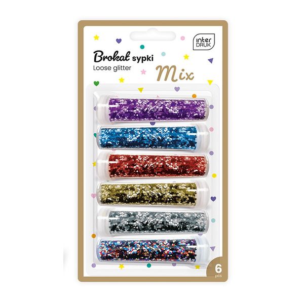 Interdruk Loose Glitter/Glitter 6 x 7 g Mix