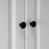 goldenwarm 10Pack Cupboard Knobs Black Door Knobs Black Cabinet Knobs -LS7069BK Kitchen Door Knobs Modern Kitchen Cupboard Knobs Round Draw Knobs Cupboard Door Handles