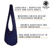 PANASIAM Shoulderbag Asanoha Design in grey, M