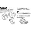 Skater PFC1-A Food Cutter, Kitchen Scissors, Flat Scissors, Happy Mint,