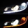 iJDMTOY White/Amber Switchback LED Strip Lighting Compatible with Light Retrofit w/Sequential Turn Signal Feature