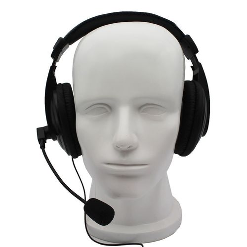 GoodQbuy® Professional Noise Cancelling Radio Overhead Headsets Headphones with VOX-PTT Boom Mic for Motorola MH230R MT350R MT352R MS355R MR355R Talkabout 2 Two Way Radio Walkie Talkie 1-pin