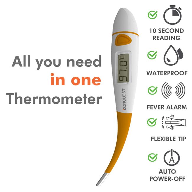 Accurate Fast Temperature Reading Body Thermometer for Oral, Armpit or  Rectal Temperature