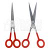 Hair Cutting Shears Barber Scissors 7" Ultra Sharp Red PVC Handle German Grade