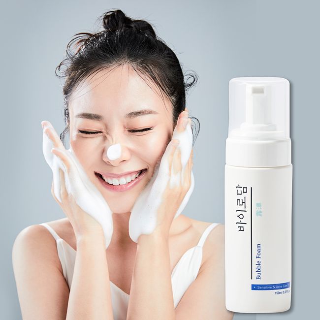 Virodam Mildly acidic foam cleansing cleansing bubble foam for facial cleansing care of sensitive skin, youth and acne skin