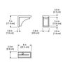 Mayne 4828-W Nantucket White (2pk) Decorative Brackets
