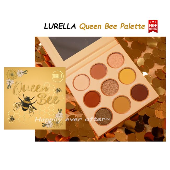 LURELLA Queen Bee Eyeshadow Palette - Gold, Brown, yellow Tone Eyeshadow Colors