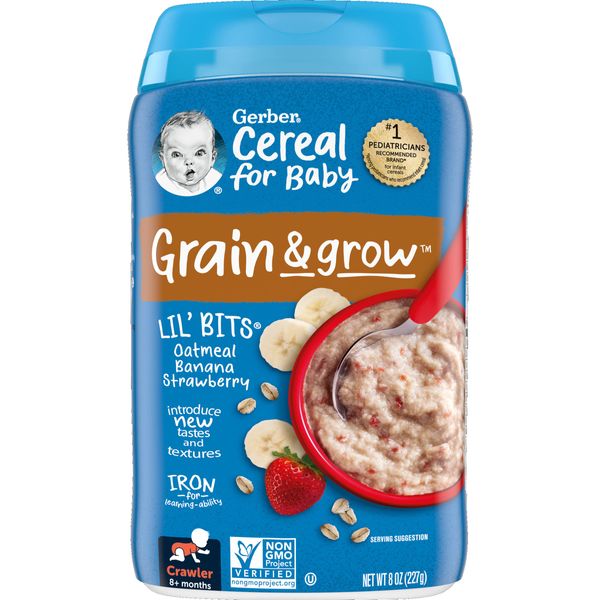 Gerber Gerber Oatmeal Cereal (Banana & Strawberry) 8.1 oz (227 g)