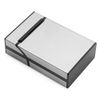 Lightweight Aluminum Cigarette Case Silver Metal Box Holder