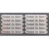SADDLE PLATE 2 1/2" x 3/8" Custom Engraved Solid Nickel Silver Bridle or Brow