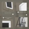 Full Length Floor Mirror 64" x 21" with LED Light Hanging Wall Mounted Mirror