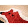 ZSCYD-yingda1992 Fox Shaped Bath Rug Microfiber and Non Slip Backing Bath Mat