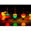 Creative Hobbies Classic Holiday Bubble Light String with 7 Bubbling Light Bulbs – 7ft Christmas Tree String 5W Bulbs Candelabra Base