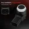 A-Premium 2-PC Rear Reverse Backup Parking Assist Sensor Compatible with Mazda Models - CX-9 CX9 2013 2014 2015
