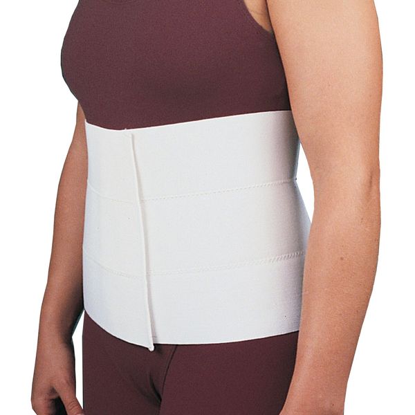 Rolyan Abdominal Binder, Medium, Comfortable Elastic Contours to Fit Body Shape, Wrap-Around Compression Support & Pain Relief Belt, Plush Back, Physical Therapy Aid, Orthopedic Rehabilitation