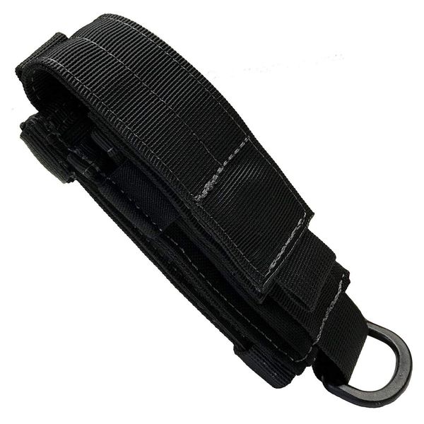 Miles Molle Multi Tool Pouch and Folding Knife Sheath with Adjustable Magnetic Closure (Black)