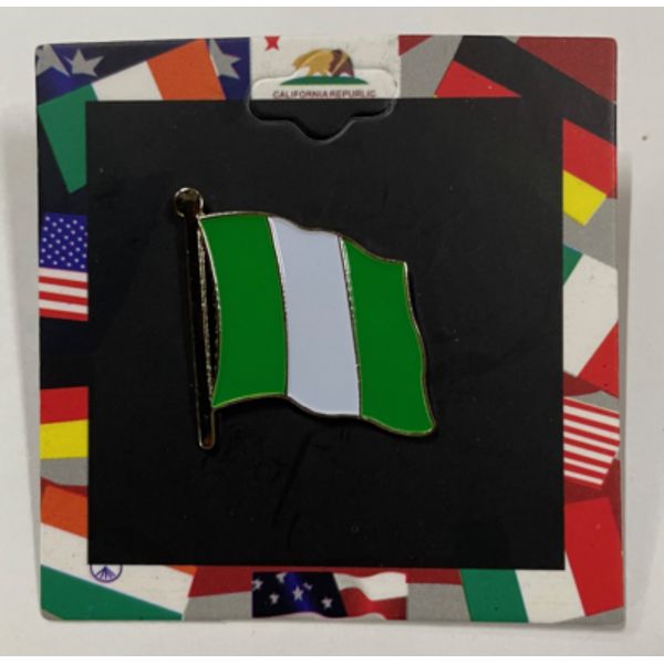 Nigeria Flag Single Lapel Pin
