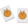 2 x 45mm 'Orange Space Hopper' Erasers/Rubbers (ER00049005)