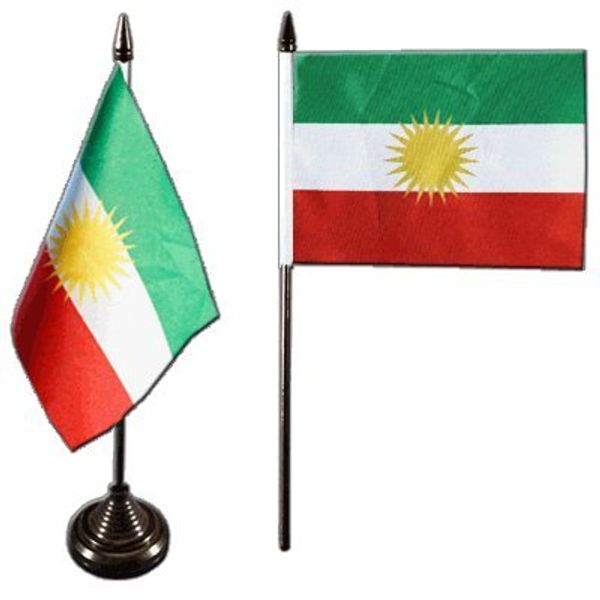 Flaggenfritze® Tischflagge Kurdistan - 10 x 15 cm