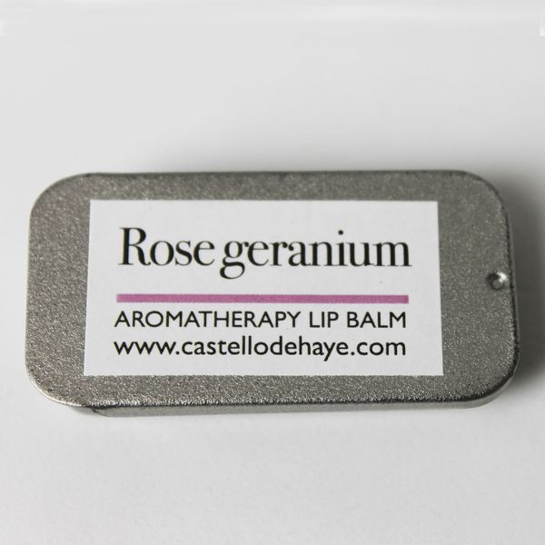 Castello de Haye, Rose Geranium Aromatherapy Lip Balm, 1 x 7ml