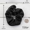 Vegan Leather Look Scrunchie (Black)