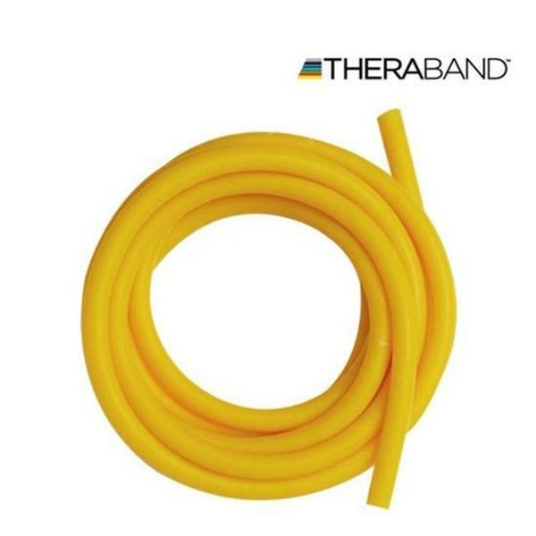 Thera Band Elastic Resistance Exercise Band Tubing Band 6 Steps Choose 1, Yellow (HYH21300), Yellow