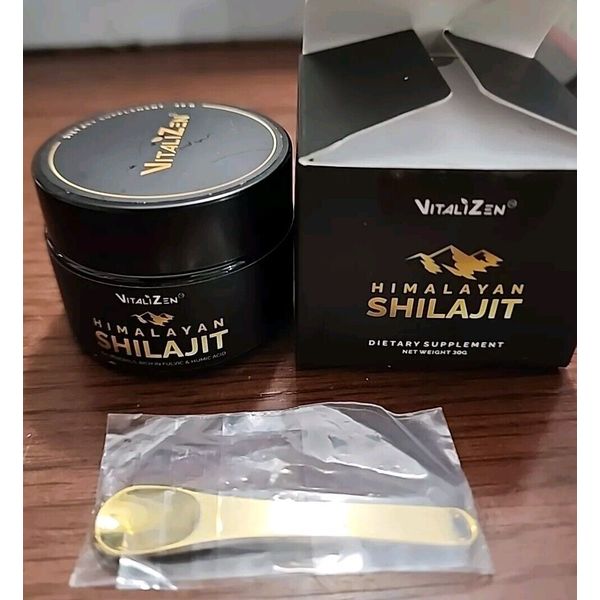 NEW  Purified Himalayan Shilajit Resin 500 MG  Servings 60 With Measuring Spoon