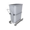 32 Qt Pullout Kitchen Cabinet Metal Wire Sliding Universal Trash Can with Rear B