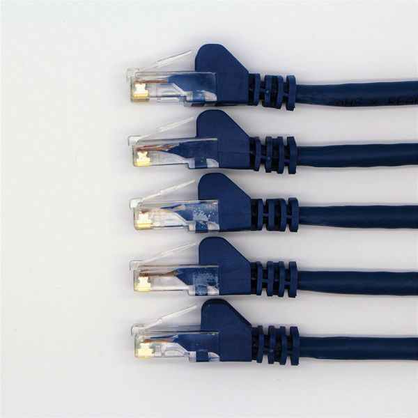RGB Networks Ltd 5-Pack 0.5m RJ45 Cat 6 Ethernet Patch LAN Network Cable (5-Colour Bundle) - R1300A (0.5, Blue)
