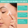 Patchology Serve Chilled Bubbly Eye Gels with Niacinamide, Hydrating Under Eye Patches with Niacinamide and Vitamin C, Under Eye Gel Pads with Gel Technology, Facial Skin Care Products - 5 Pairs