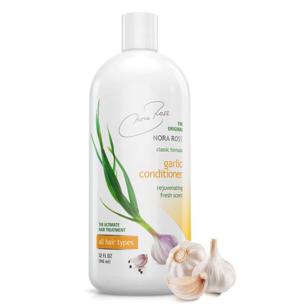 Nora Ross Garlic Extract Conditioner, Wheat Amino Acids Condition & Argan Oil to Moisturize Hair, Enhance Shine & Fight Against Frizzy Hair for Smooth Texture, Ideal for All Hair Types 32 Oz