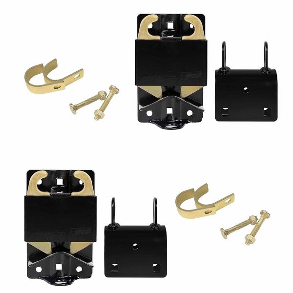 2PK Small Black 2-Way Lockable Gate Latch for Cattle Fence for Speeco S16100700