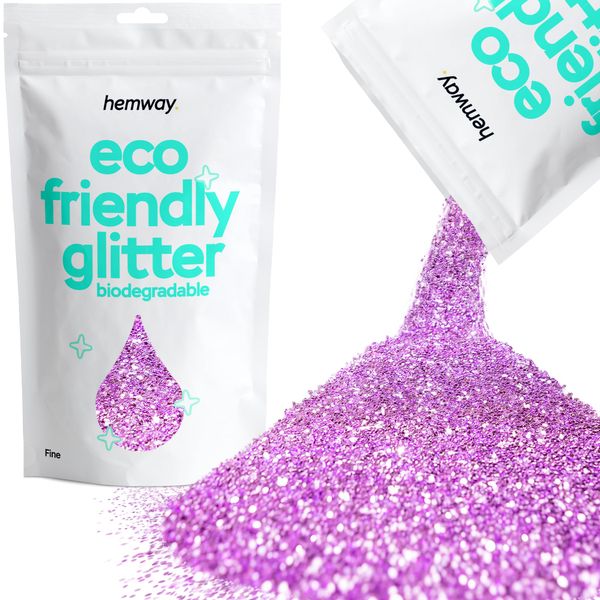 Glitter biodegradabile lavanda viola ecologico A base vegetale bio fine per viso corpo capelli artigianato resina festival trucco ombretto 100 g / 3,5 oz