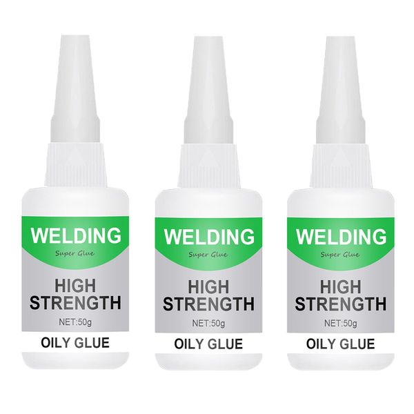 3PCS Multifunctional Welding High-Strength Oily Glue Universal Super Glue 50ml