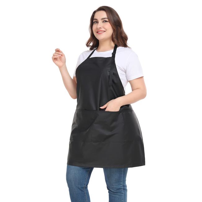 PERFEHAIR Waterproof Hair Dyeing Apron with Pockets for Men & Women - Salon Hairdresser and Barber Protective Apron with PU Coating - Ideal for Haircuts, Styling, Coloring