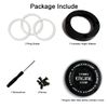 Wailicop Car Push Start Button Cover Spin Engine Start Stop Button Cover Ignition Protective Cover Anti-Scratch Universal Button Decoration Protector Ring (C)