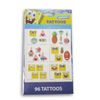 Bikini Bottom Sponge Square Pants Cartoon Temporary Tattoos - 96 Count