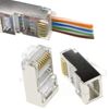 kenable Pass Through Shielded RJ45 Plugs Crimps for Cat5e/Cat6 Ethernet Cable [10 Pack] [Shielded (FTP) 10 Pack]