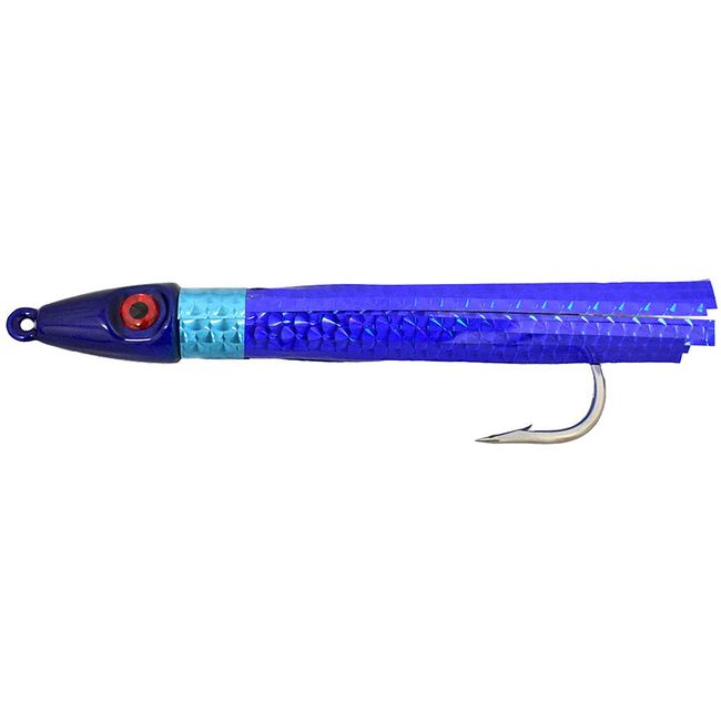 Hybrid Wahoo Bombs 6" Fully Rigged - 6 oz Multi Colored Tuna Trolling Wahoo Bombing (Blue)