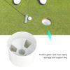 Tbest Practice Green Cup Hole, Plastic Putting Cup, Training Aid, White