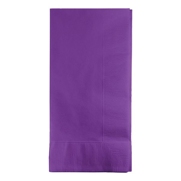 Creative Converting 318938 Amethyst Dinner Napkin, 8.75" x 8.75", Purple