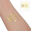 Konsait Hen Party Gold Temporary Tattoos, 14 Bride Tribe Tattoos and 2 Bride Tattoos Hen Do Night Accessories
